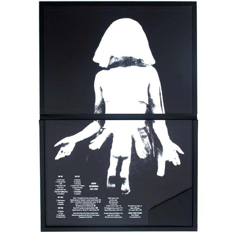 05 . Screen-printed black-on-black bookcloth cover and white-on-black inner graphics and information